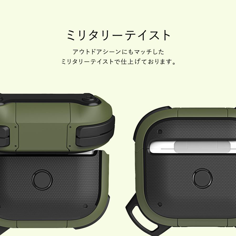 AirPods 3 3世代 ケース 耐衝撃 保護 カバー 落下防止 カラビナ 付 薄型 耐衝撃ケース AirPods 3ケース AirPods3 エアポッズ 第3世代 対応 VRS ACTIVE | VRS DESIGN | 04