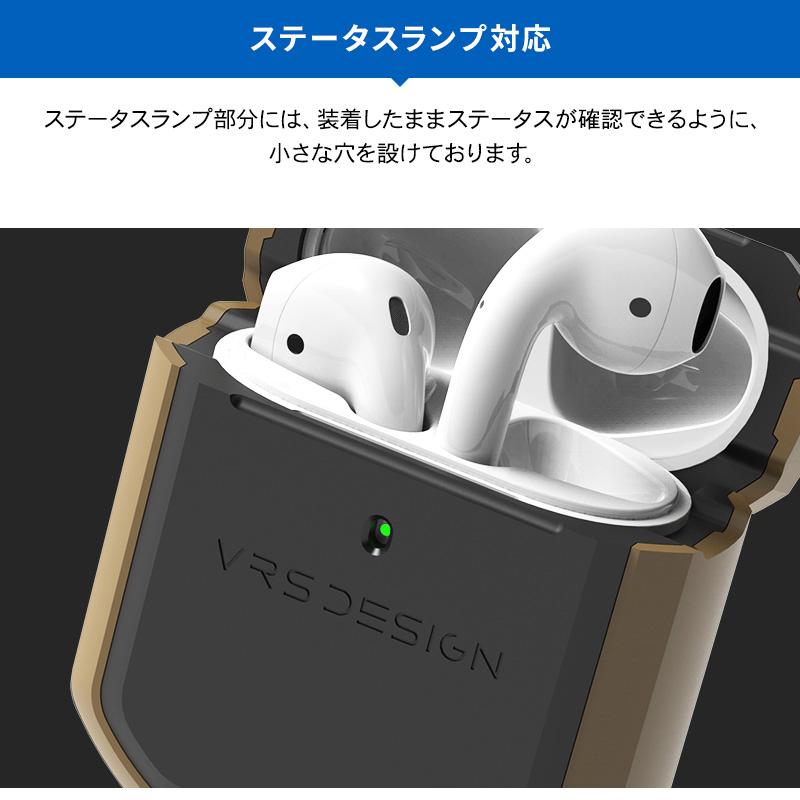 AirPods ケース 耐衝撃 カラビナ 付 収納ケース 衝撃 吸収 ハード カバー ケースカバー アクセサリー エアーポッズ 2 MRXJ2J/A MV7N2J/A MMEF2J/A VRS ACTIVE｜comwap｜06