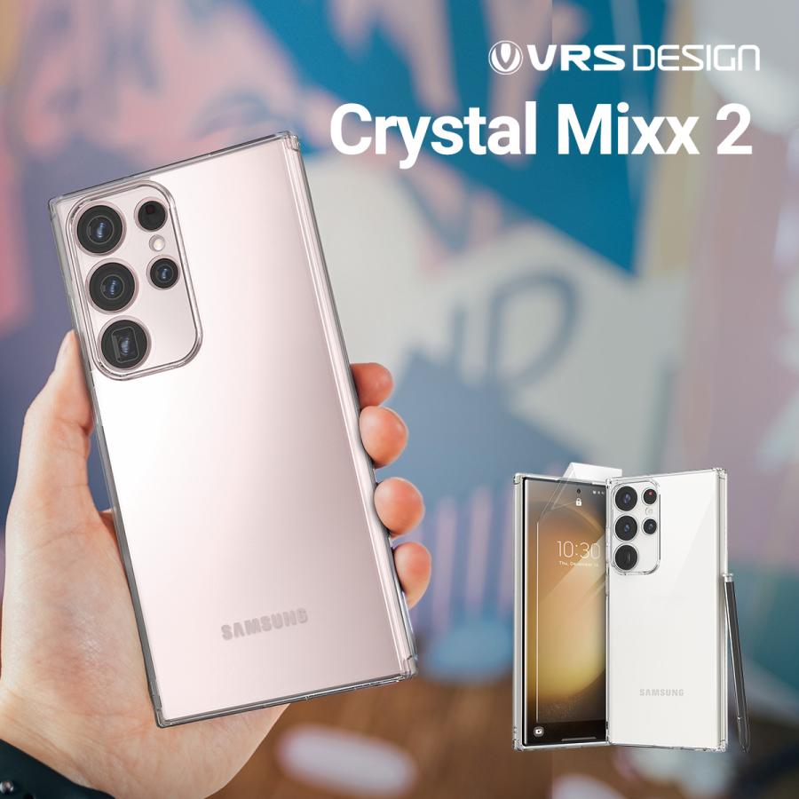 VRS DESIGN Galaxy S23 Ultra ケース 画面保護フィルム 付 耐衝撃 透明