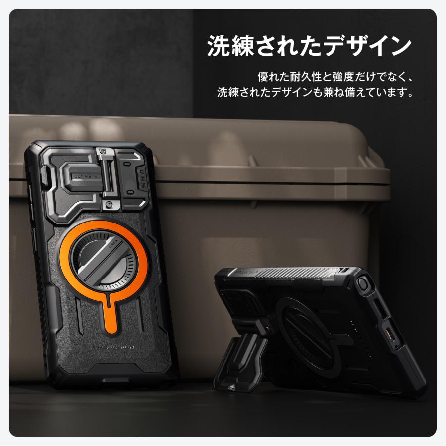 VRS DESIGN Galaxy S25 Ultra ケース カード 収納 スタンド カメラ保護