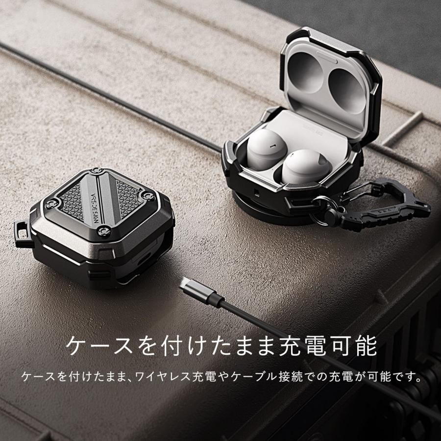 Galaxy Buds2 Pro / Buds 2 / Buds Pro / Buds Live ケース カラビナ付 耐衝撃 傷防止 カバー ギャラクシー バッズ2 他対応 VRS Terra Guard Ultimate｜comwap｜06