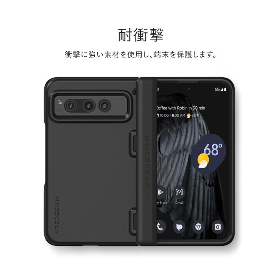 VRS DESIGN Pixel Fold スリム ケース ヒンジカバー 付き 傷防止