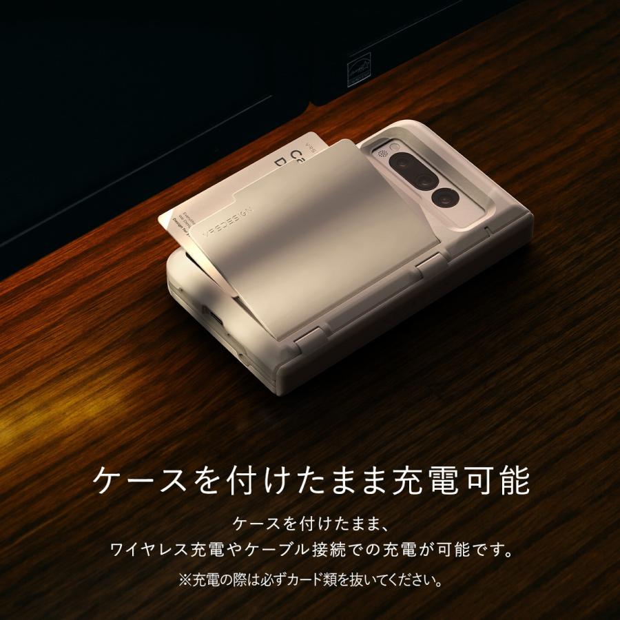 Pixel Fold カード収納 ケース ヒンジカバー 付き 傷防止 スリム カバー ( カード 2枚) Google PixelFold グーグル ピクセルフォールド VRS Simpli Fit (Fold) | VRS DESIGN | 05