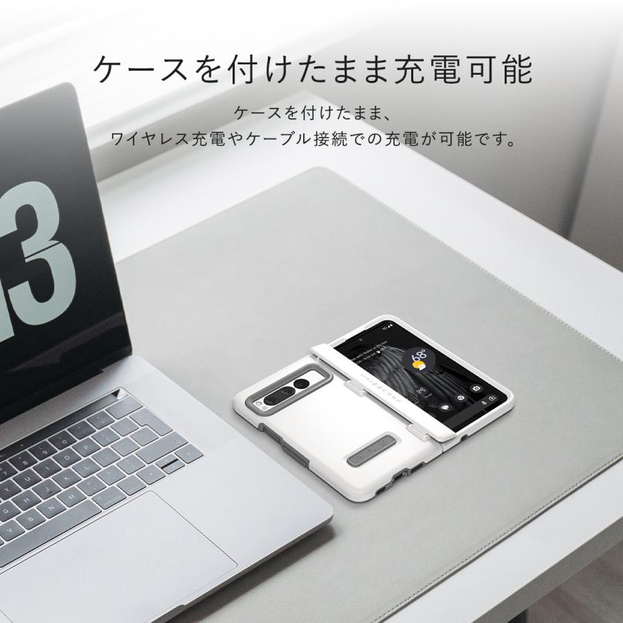 Pixel Fold ケース ヒンジカバー 付き 傷防止 スリム カバー 押しやすい ボタン Google PixelFold グーグル ピクセルフォールド VRS Terra Guard Modern (Fold) | VRS DESIGN | 05
