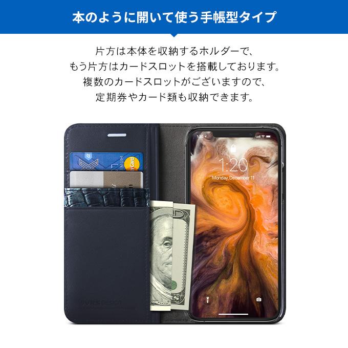 iPhone 11 Pro Max ケース 手帳型 本革 ベルト マグネット フラップ なし 手帳 カバー カード収納 スマホケース アイフォン11プロマックス VRS Genuine Leather | VRS DESIGN | 03