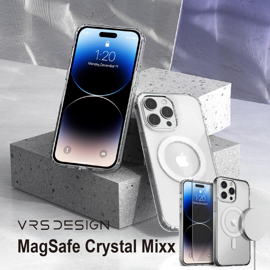 VRS DESIGN iPhone 14 Pro Max ケース カバー クリア ガラスフィルム 