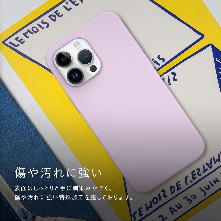 VRS DESIGN iPhone14 Pro ケース なめらか シリコン スリム ボタン