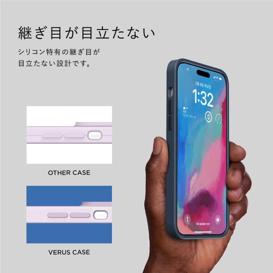VRS DESIGN iPhone14 Pro ケース なめらか シリコン スリム ボタン