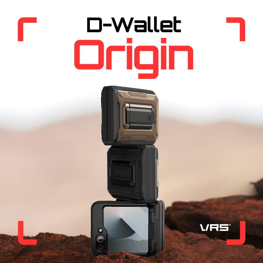 VRS DESIGN Galaxy Z Flip6 ケース 耐衝撃 カード収納 ヒンジ 保護