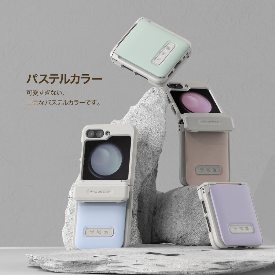 VRS DESIGN Galaxy Z Flip6 ケース 耐衝撃 カード収納 ヒンジ