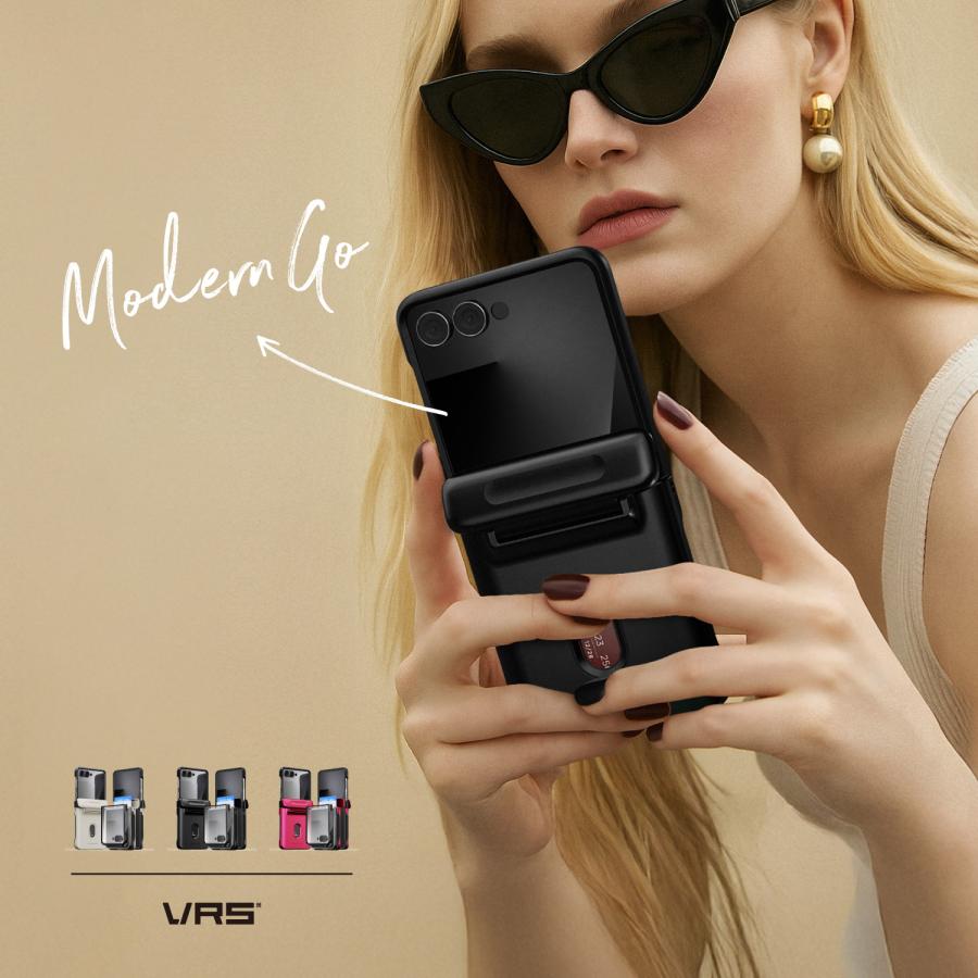 VRS DESIGN Galaxy Z Flip7 ケース 耐衝撃 カード 収納 ヒンジ 保護