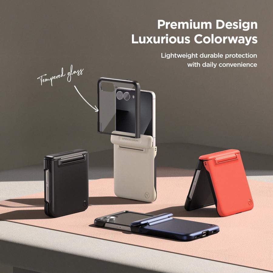 VRS DESIGN Galaxy Z Flip7 ケース MagSafe対応 耐衝撃 ヒンジ 保護