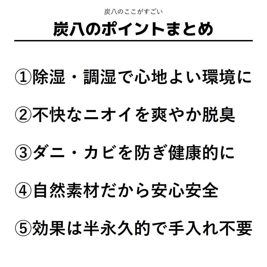 炭八 ３Lサイズ5個 ＋ 小袋4個 セット 消臭 除湿 調湿 出雲  炭はち すみはち  湿気 防虫 ダニ  対策 お試し |  | 18