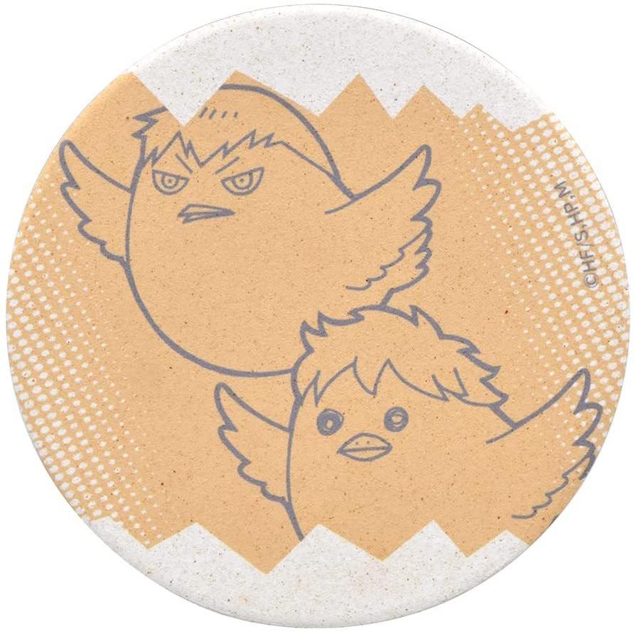 ハイキュー グッズ 公式 烏野高校 ヒナガラス カゲガラス 日本製 東京卵日和 たまごのコースター ネコポス対応 Akrhku008 アクロス Contents On Parade 通販 Yahoo ショッピング