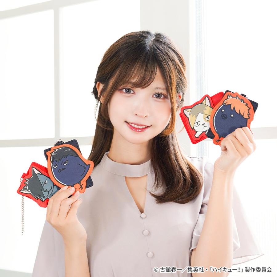 ハイキューグッズです。 ハイキュー グッズ 公式 ダイカットパスケース マスコットキャラクター