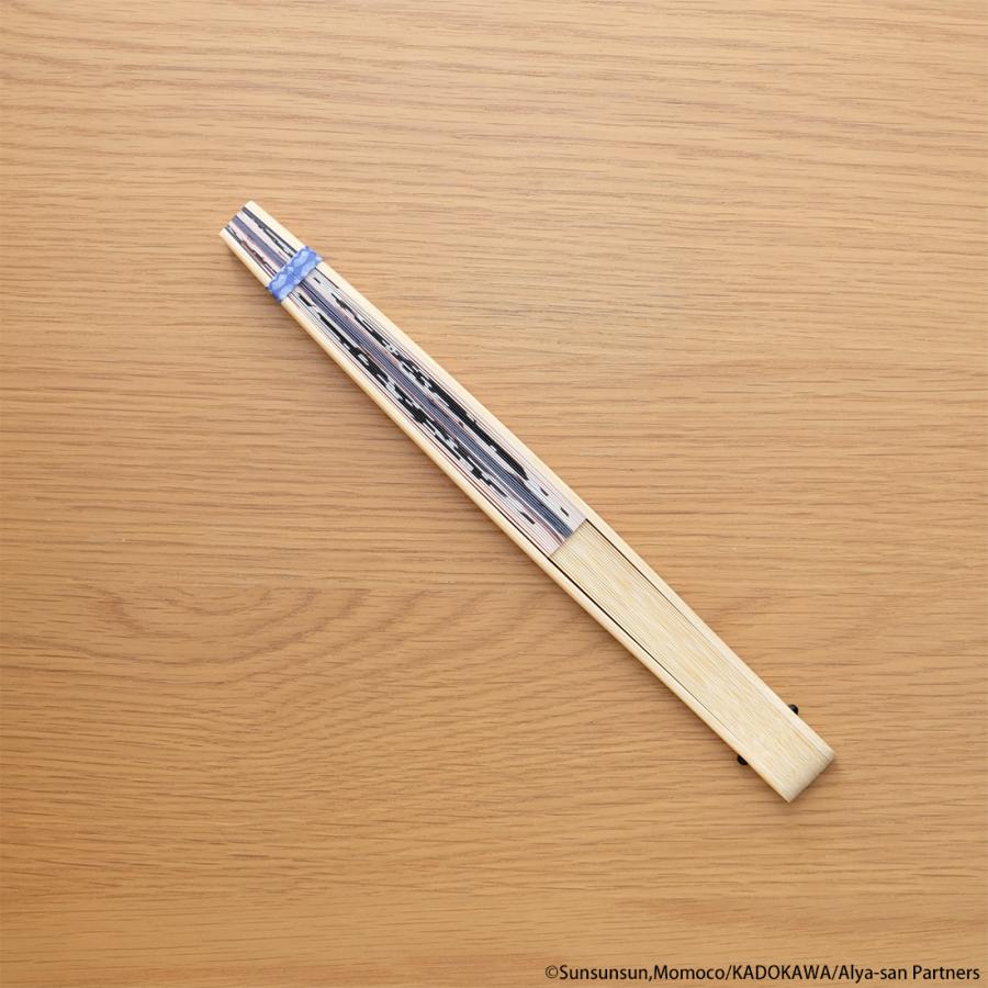 ロシデレ グッズ 公式 綾乃「忠義」扇子 日本製 白竹堂 : アクロス