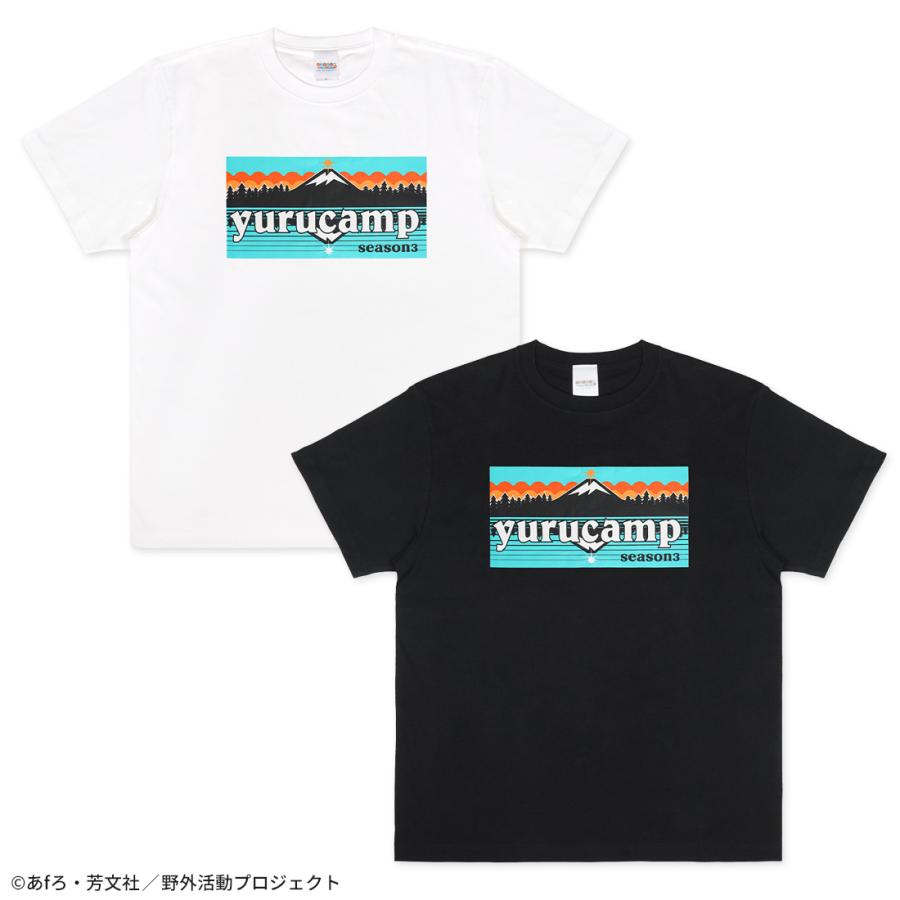 ゆるキャン△ SEASON3 グッズ 公式 ふじさんロゴTシャツ 逆さ富士ver