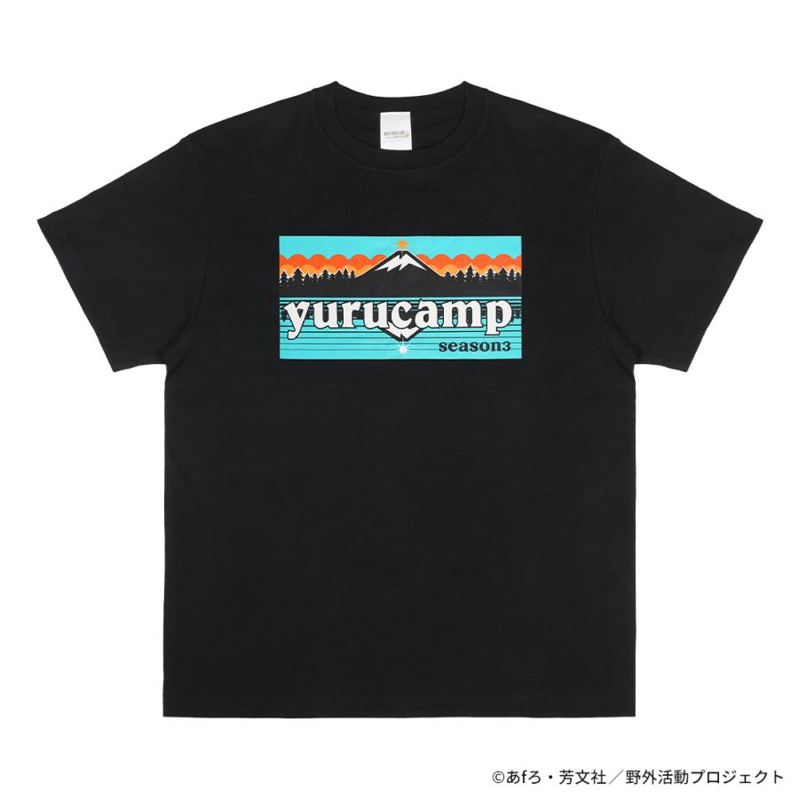 ゆるキャン△ SEASON3 グッズ 公式 ふじさんロゴTシャツ 逆さ富士ver