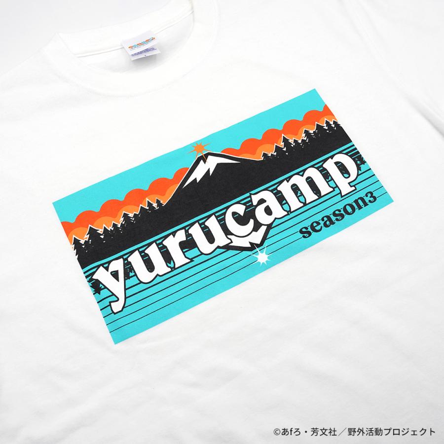ゆるキャン△ SEASON3 グッズ 公式 ふじさんロゴTシャツ 逆さ富士ver
