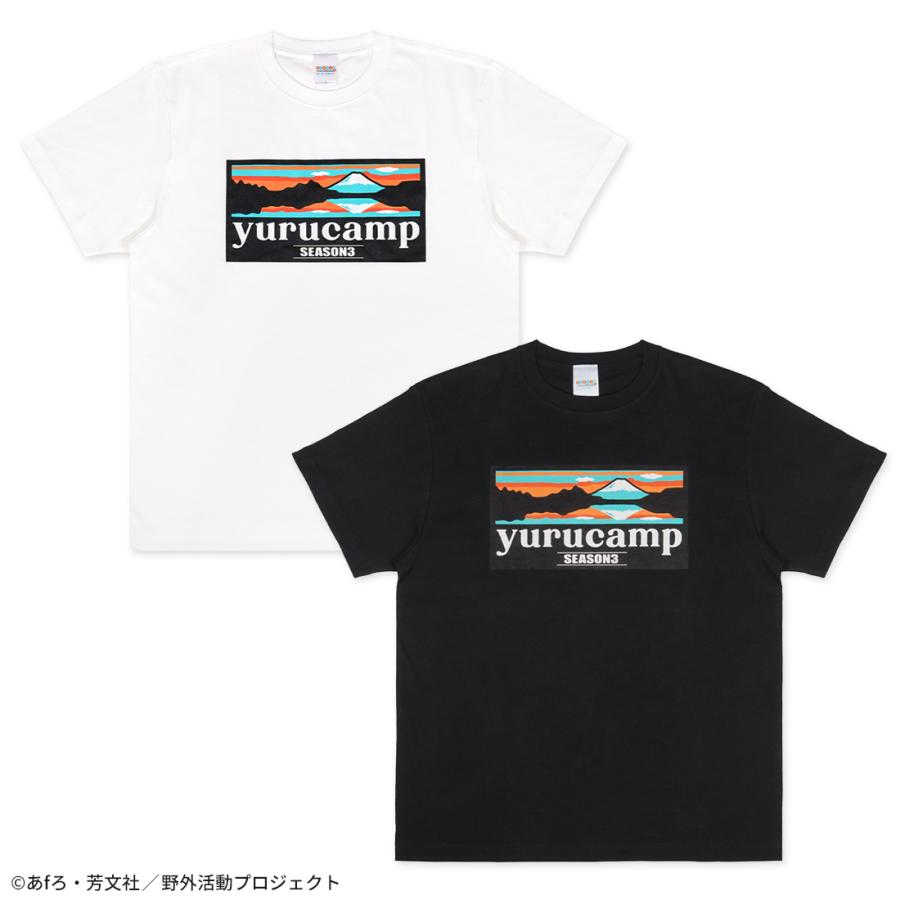 ゆるキャン△ SEASON3 グッズ 公式 ふじさんロゴTシャツ 逆さ富士ver