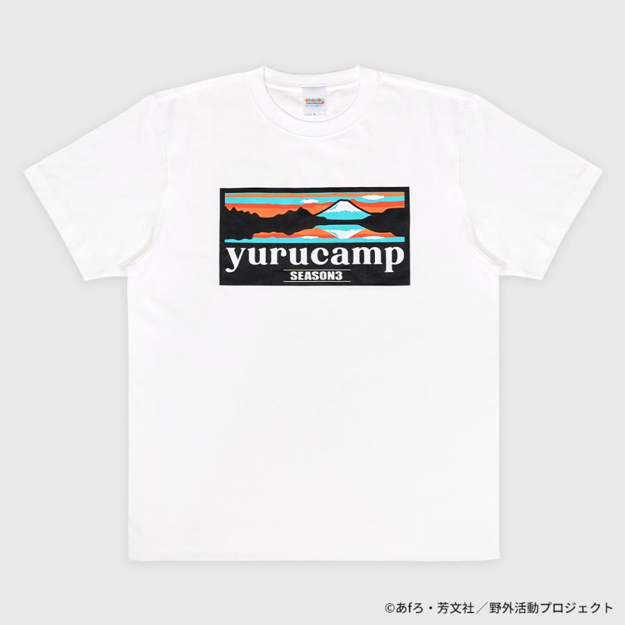 ゆるキャン△ SEASON3 グッズ 公式 ふじさんロゴTシャツ 逆さ富士ver