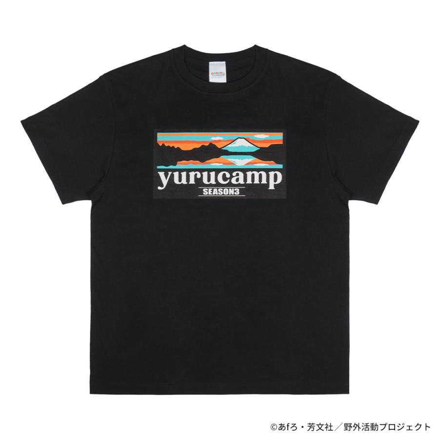 ゆるキャン△ SEASON3 グッズ 公式 ふじさんロゴTシャツ 逆さ富士ver