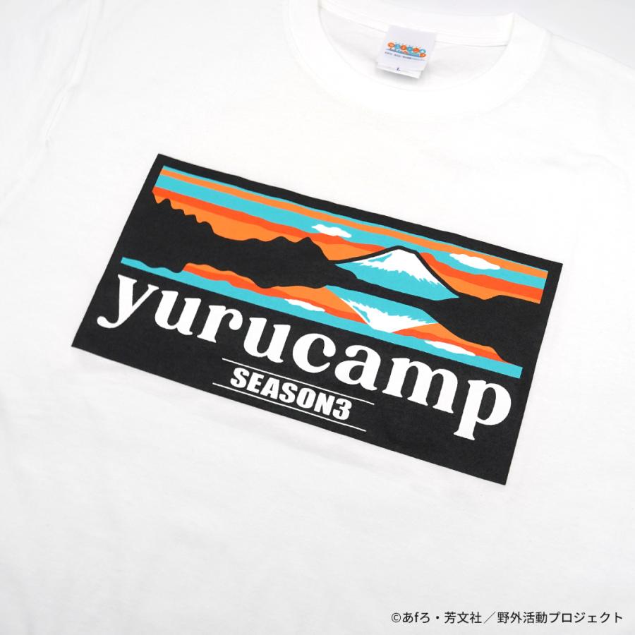 ゆるキャン△ SEASON3 グッズ 公式 ふじさんロゴTシャツ 逆さ富士ver