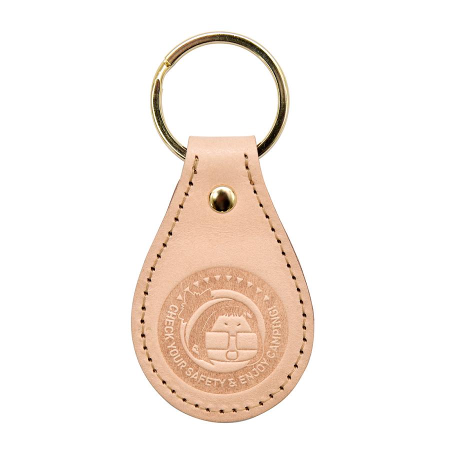 ゆるキャン グッズ 公式 日本製 本革 レザーキーホルダー 車 バイク 全