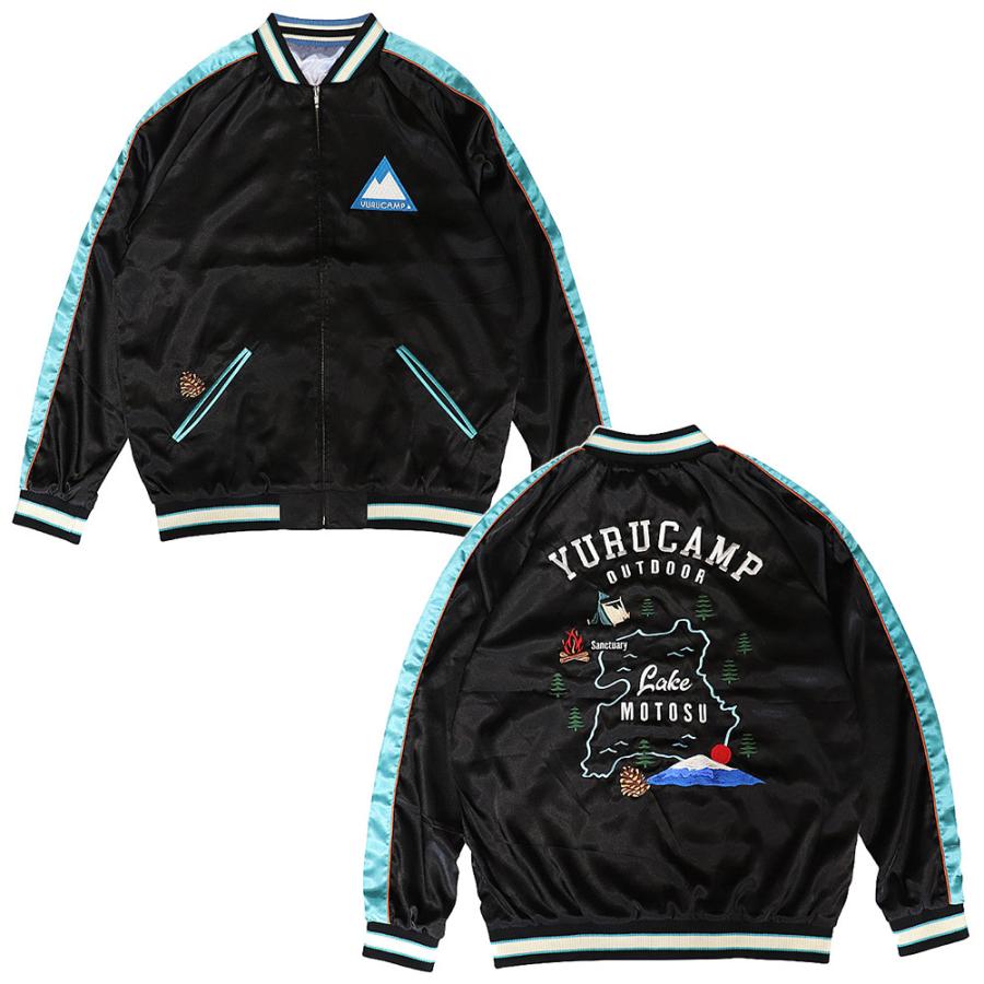 格安新品 総刺繍 公式 グッズ ゆるキャン リバーシブル 本栖湖 聖地 Motosu スカジャン その他テレビ アニメ キャラクターグッズ サイズ Xl qhema Com