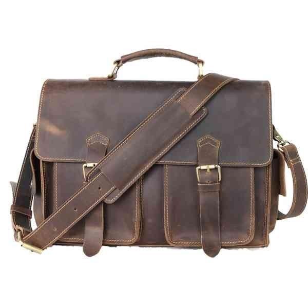 在庫有 レザー メンズ ショルダーバッグ ブランド Bag 1143 斜めがけ 本革 ショルダーバッグ カラー ダークブラウン Morrismonument Com