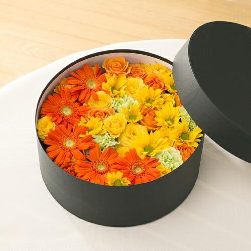 モンソーBOX エテルニテ 【オレンジ】 お花 フラワーギフト プレゼント おしゃれ 冬ギフト |  | 02