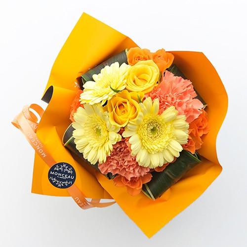 モンソーアレンジ ミニョン オレンジ お返し ギフト プレゼント 花 お返し 冬ギフト |  | 01