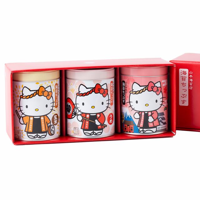 山本海苔店 はろうきてぃ海苔ちっぷす3缶セット(HKT3) おにぎりのり のり 高級 贈答品 手土産 お祝い 内祝いの品 食べ物 食品 ギフト | 山本海苔店