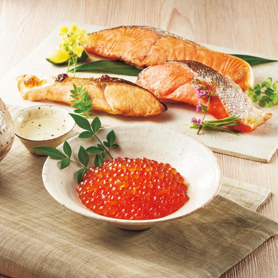 ANA's FRESH GIFT 鮭食べ比べといくら醤油漬 プレゼント 送料無料