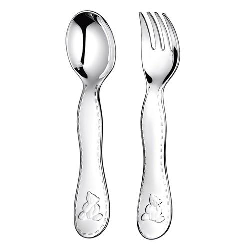 早割クーポン Christofle クリストフル チャーリーベア スプーン フォークセット 正規輸入品 ギフト 格安 Kuljic Com
