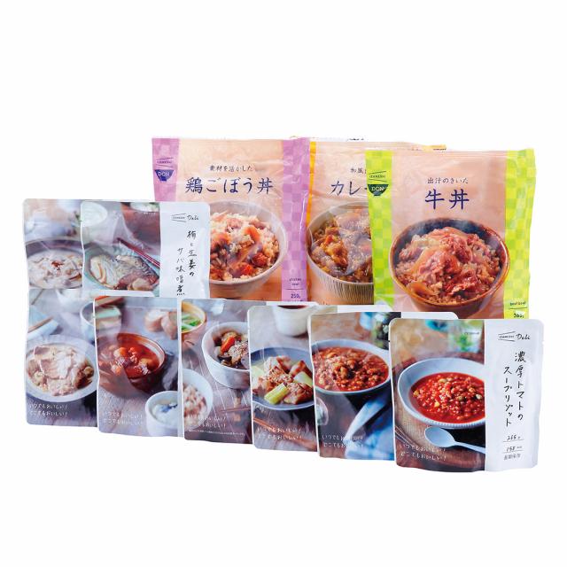 IZAMESHI キャリーボックスデリドン[635766] きのこと鶏の玄米スープごはん 濃厚トマトのスープリゾット 大豆たっぷりカレーリゾット 等 | IZAMESHI