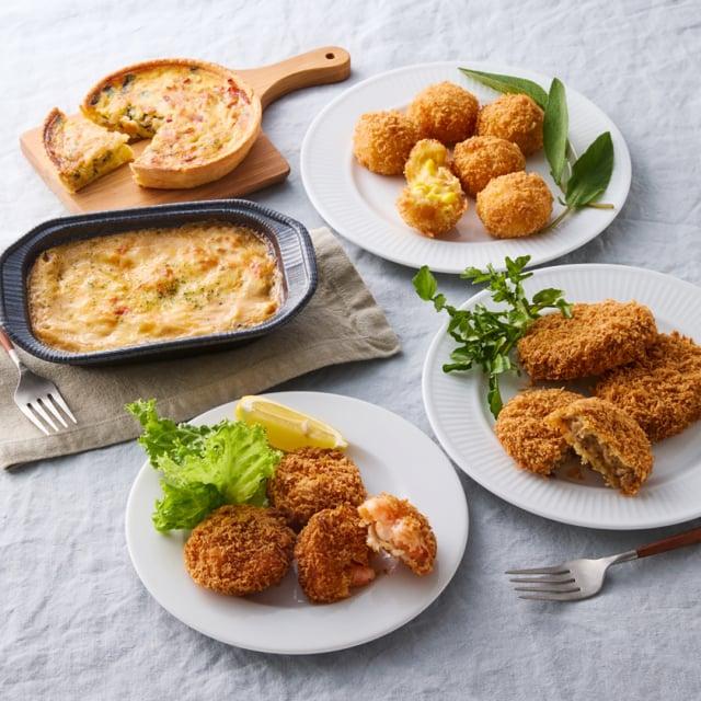 RFFF(ルフフフ) RFFF&神戸コロッケのセレクト5 エビカツ 海老グラタン キッシュ コロッケなど 海老カツ フロマージュキッシュ バラエティ | 