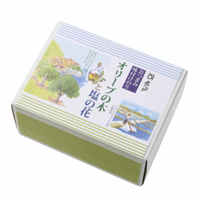 丸山海苔店 腕前おかずのりオリーブの木と塩の花 卓上2本箱入(八切64枚×2個) / のり まるやまのり オリーブオイル 味付けのり 築地 高級のり |  | 02
