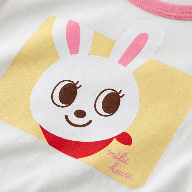MIKI HOUSE（ミキハウス） 長袖Tシャツセット(ピンク:うさこ) (70-80cm