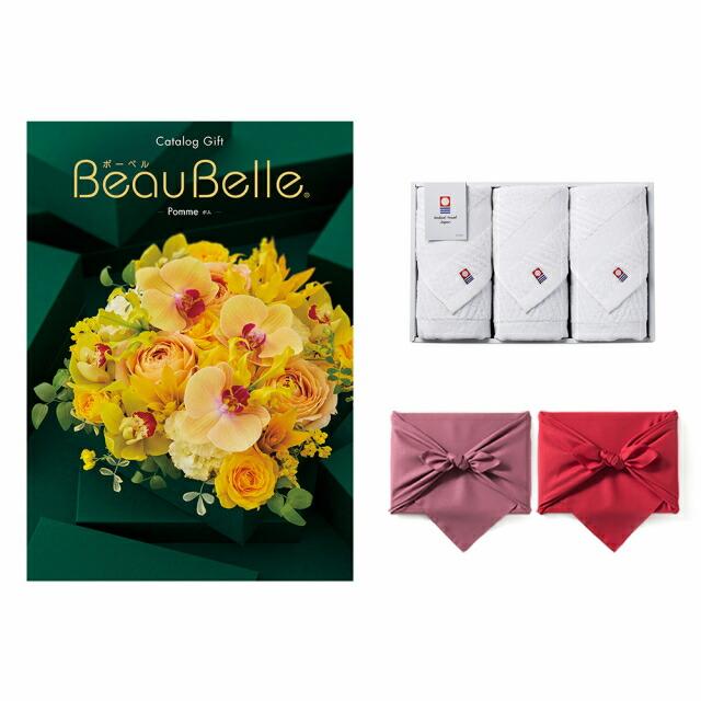 BEAUBELLE (ボーベル) カタログギフト POMME(ポム)+今治 綾 フェイスタオル3枚セット 母の日 ギフト お返し プレゼント ゴルフコンペ 景品 結婚祝い｜concent｜03