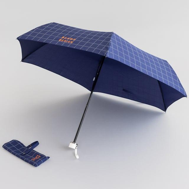 BEAMS（ビームス） BEAMS DESIGN デザイン 折りたたみ傘 ネイビー