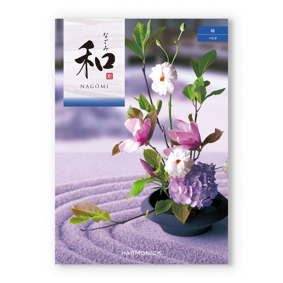 カタログギフト 香典返し 送料無料 和(なごみ) 紬(つむぎ) + 今治謹製 『白織タオル』 木箱入り 満中陰志 御挨拶状 ギフトカタログ 今治タオル 7000円台 | CONCENT | 01