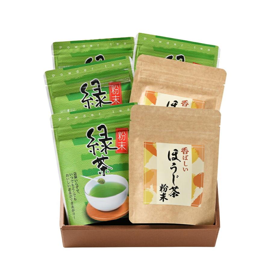 ほうじ茶 粉末 パウダー 佐々木製茶 粉末緑茶・粉末ほうじ茶 ６パック セット 国産 高級 緑茶 粉 ギフト 内祝い お返し お取り寄せ 詰め合わせ グルメ | 
