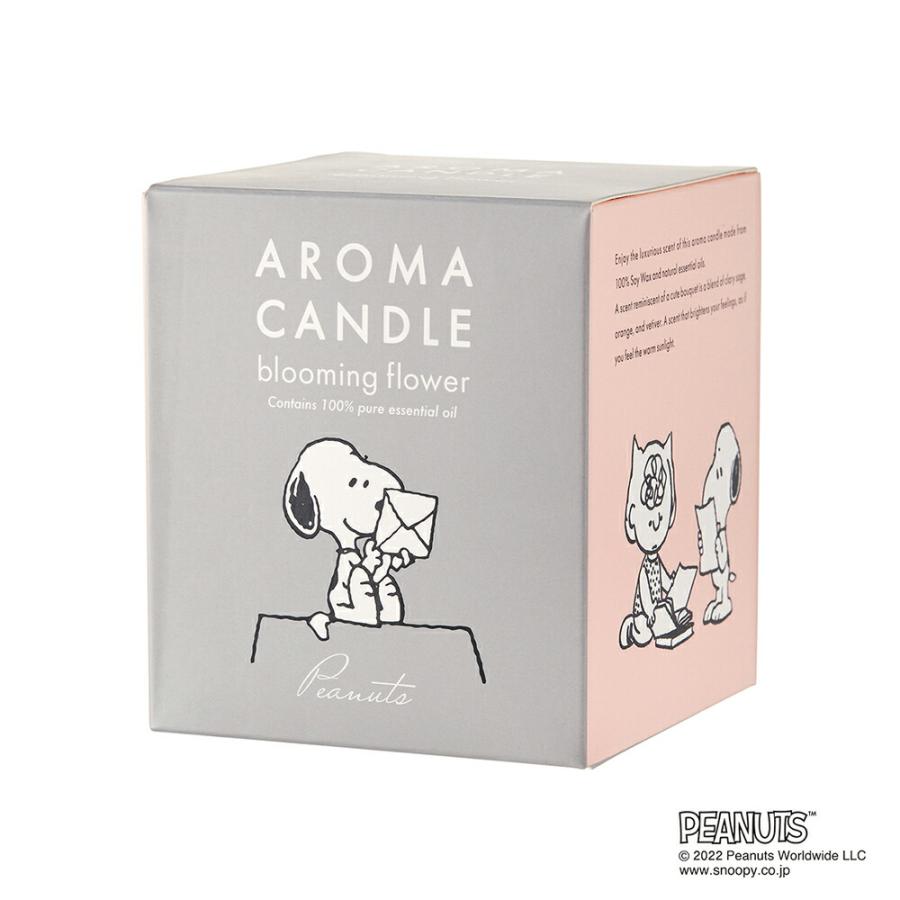 PEANUTS（ピーナッツ） アロマキャンドル ＜ブルーミングフラワー＞ ギフト お返し 贈り物 プレゼント 誕生日 天然精油配合 アロマ インテリア リラックス | アロマキャンドル | 02