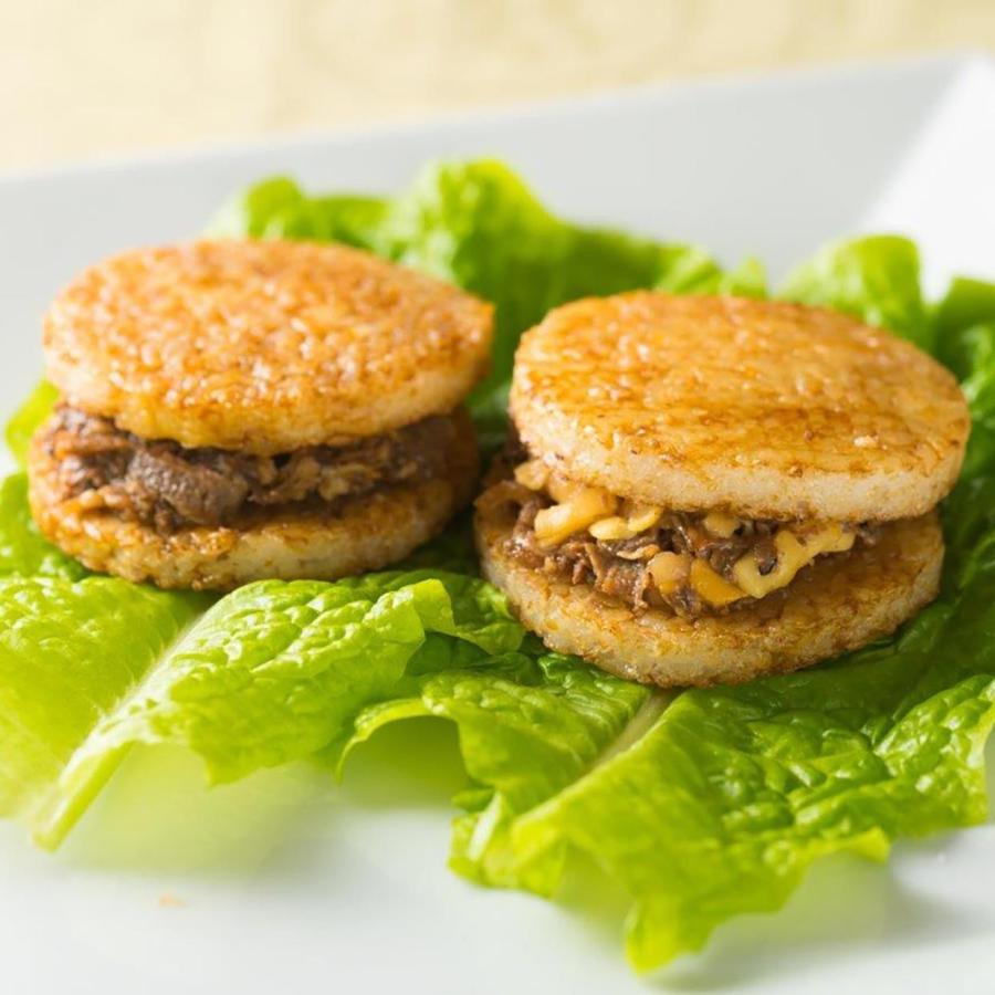 【4個入】叙々苑 和牛 焼肉ライスバーガー詰め合わせ 〈特製・チーズ入〉叙々苑秘伝のたれと炙り焼き製法で焼き上げた国産牛の香り豊かで上品な味 | 叙々苑 | 01