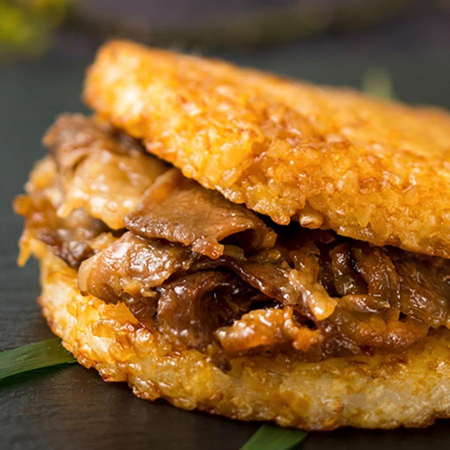 【4個入】叙々苑 和牛 焼肉ライスバーガー詰め合わせ 〈特製・チーズ入〉叙々苑秘伝のたれと炙り焼き製法で焼き上げた国産牛の香り豊かで上品な味 | 叙々苑 | 02