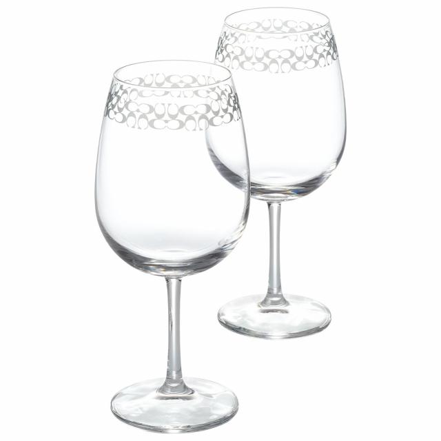 COACH(コーチ)ワイングラス ペア 送料無料 テーブルウェア テーブルウェア 結婚祝い 新築祝い ペアロックグラス 出産内祝い 新築内祝い 内祝い お返し 結婚 | COACH | 01