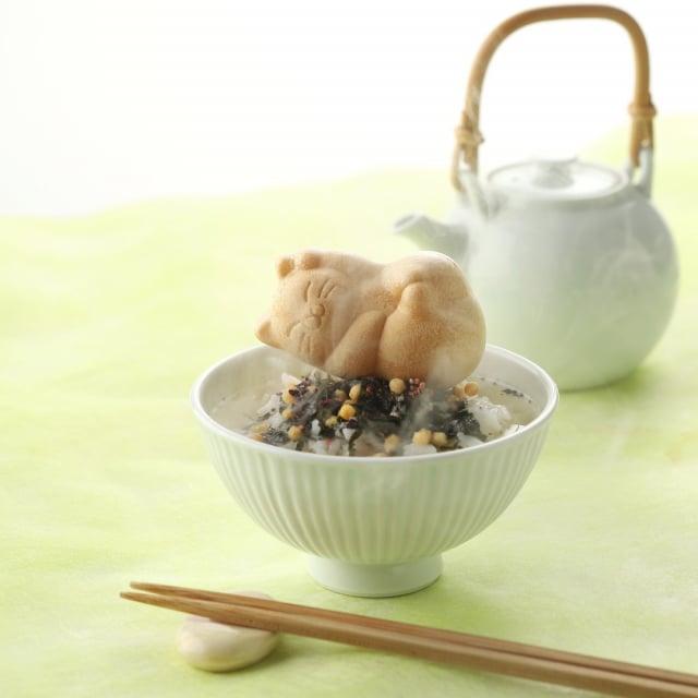 ネコづくし ギフトセット (ミケのきもち)【風呂敷包み】/ ねこもなか茶漬け ホットアイマスクコットン風呂敷 最中茶漬け 猫 猫づくし |  | 06