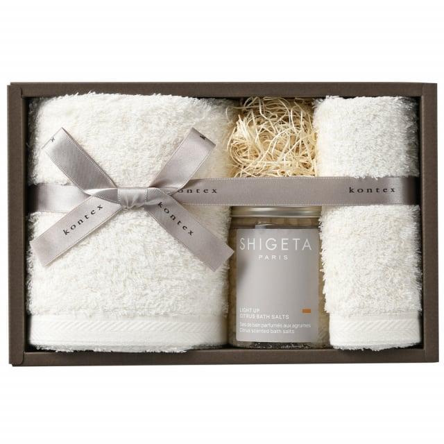 kontex (コンテックス) プレミアムオーガニック+SHIGETA PARIS(シゲタ パリ)バスソルト/ 今治タオル 入浴剤 入浴料 | kontex