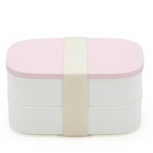 弁当箱 おすすめ  2段 ランチボックス パステルカラー ピンク/グレー/ホワイト ヴァーレア ヴァーリ 木蓋 日本製 |  | 04